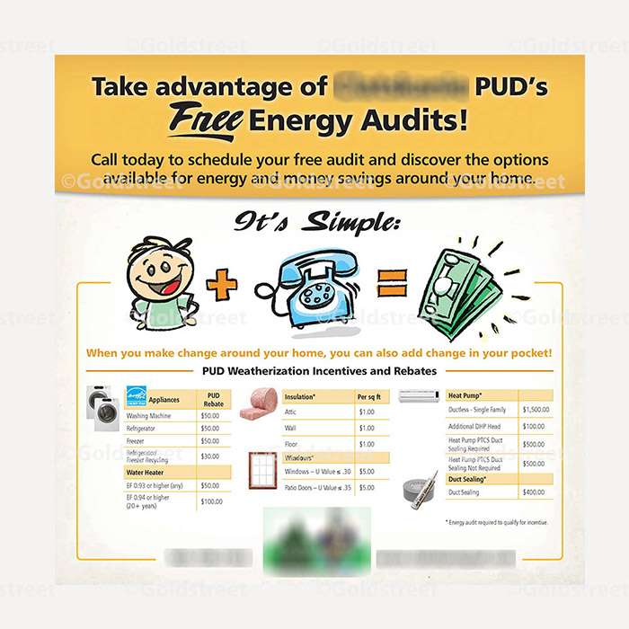 Energy Audit Rebates Newspaper Ad 0000A Goldstreet Designs