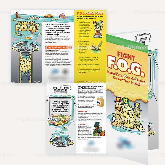 FOG with Organic and Oil Recycling Residential Brochure 8.5x11 trifold 1065