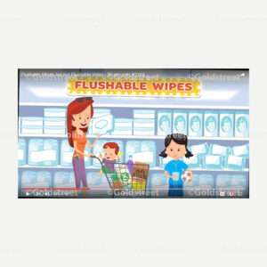 Flushable Wipes Are not Flushable Video 30 seconds 2104