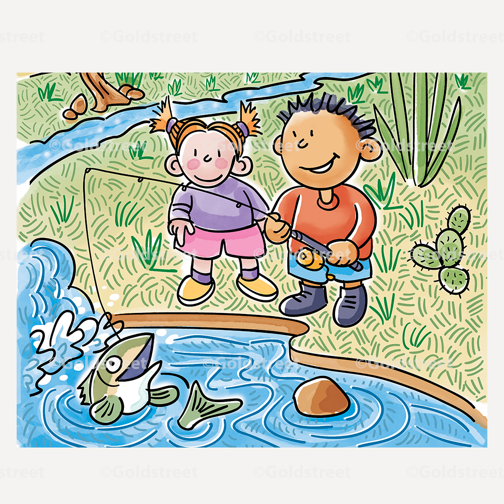 Sample children cartoon illustration