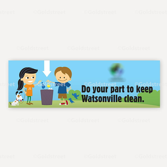 Pet waste. Do your part to keep clean truck sign 0602F