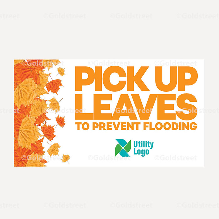 Pick Up Leaves to Prevent Flooding Snackable 1298FF