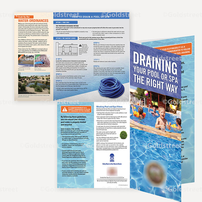 Pool Draining Brochure 1179