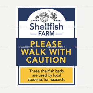 Shellfish Signage 18x24 High Performance Lettering .080 Aluminum 1596