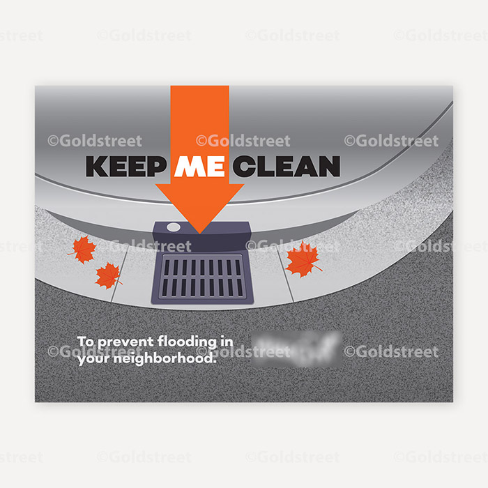 Public Outreach - Public Awareness - "Keep me clean" Stormdrain/Stormwater messaging street sweeper wrap