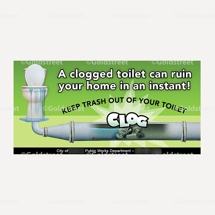 Public Outreach - Public Awareness - "Keep Trash Out of Your Toilet" Snackable