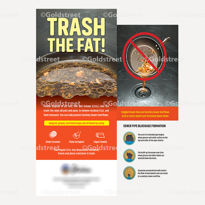 Public Outreach - Public Awareness - Trash the Fat Rack Cards