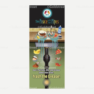 Trash the Grease Banner ├óΓé¼ΓÇ£ 33x80 Deluxe Stand 1633 1
