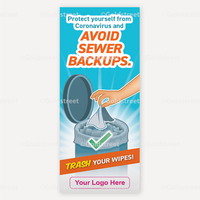 Coronavirus Wipes & Paper Towels Clog Pipes Bill Insert 2607M