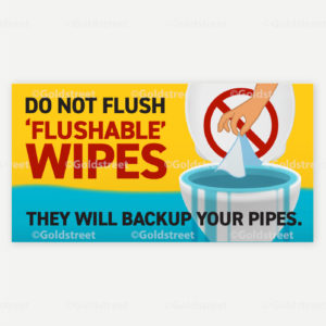Public Service Announcement Clogged Pipe Alert Toilet Trash Wipes Clog Pipes Social Media Snackable
