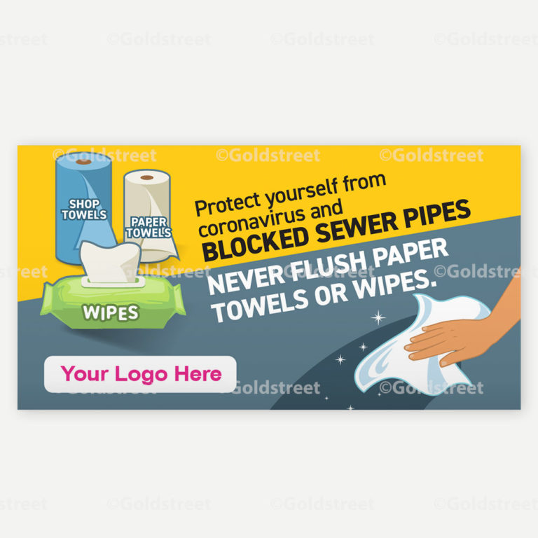 Coronavirus Wipes & Paper Towels Clog Pipes Social Media Messaging