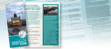 Water quality report materials promo for blog article