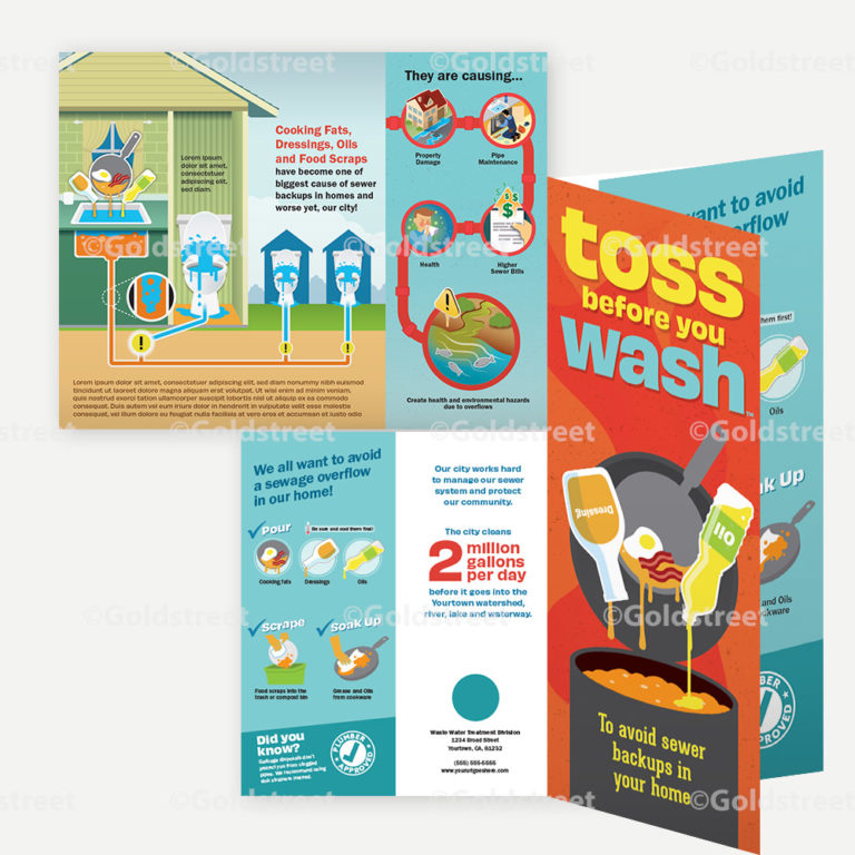 Toss Before you Wash Fats, Oils, Grease Brochure 0667 Goldstreet