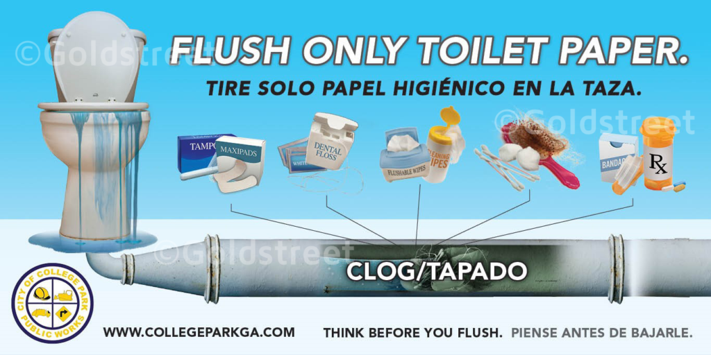 Flush Only Toilet Paper - Social Media Post / Bill Insert / Newsletter ...