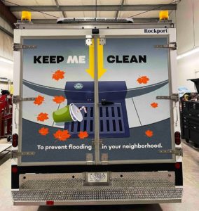 Keep Stormwater Drains Clean Truck Stickers