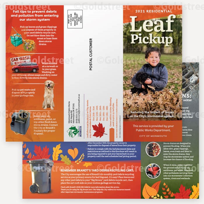 fall leaf brochure